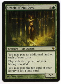 MTG Oracle of Mul Daya Zendikar Regular LP - Magic the Gathering 2009-lkmg - Image 1