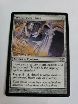 Whispersilk Cloak X - Tenth edition NM mtg tcg magic the gathering - Image 1