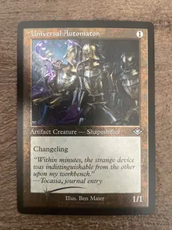 x1 Universal Automaton x1 MTG Foil Etched Magic The Gathering NM Free Shipping - Image 1