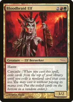 Bloodbraid Elf [Friday Night Magic 2010] Foil Near Mint - Image 1