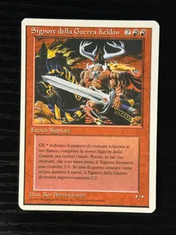 Magic MTG Italian Revised Keldon Warlord Artist Proof Near Mint - Only 50 Exist! - Image 1