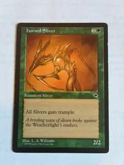 Horned Sliver Tempest Regular MP Magic The Gathering MTG - Image 1