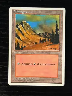Magic MTG Italian Revised Mountain Artist Proof Near Mint - Only 50 Exist! - Image 1