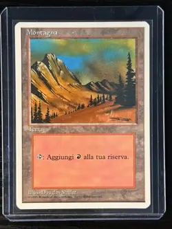 Magic MTG Italian Revised Mountain Artist Proof Near Mint - Only 50 Exist! - Image 3