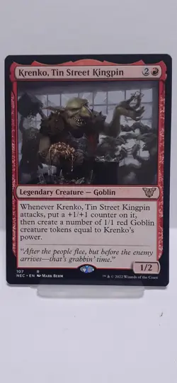 KRENKO, TIN STREET KINGPIN - KAMIGAWA COMMANDER MAGIC THE GATHERING MTG - Image 1