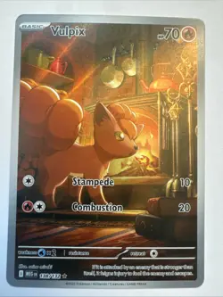 Vulpix 138/132 Me01: Mega Evolution Illustration Rare 70 HP Holo Pokemon TCG - Image 1