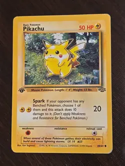 Pokemon 1st Edition Pikachu Jungle Set 60/64 Regular English Basic HP Damage - Image 1