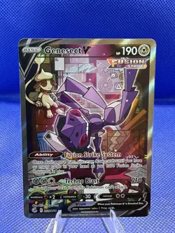 Pokemon Genesect V Alternate Full Art Holo Ultra Rare Fusion Strike 255/264 - Image 1