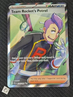 Team Rocket's Petrel 226/182 - Destined Rivals Ultra Rare Pokemon TCG NM - Image 1