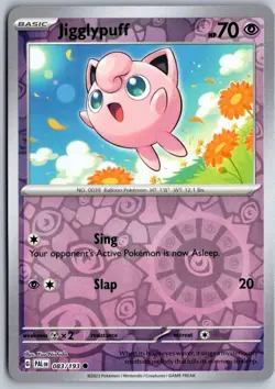 Jigglypuff 083/193 Common Paldea Evolved Pokemon Reverse Holo Near Mint - Image 1