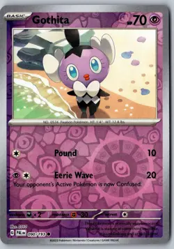 Gothita 090/193 Common Paldea Evolved Pokemon Reverse Holo Near Mint - Image 1