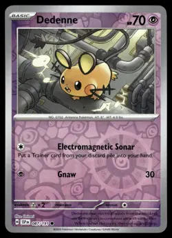 Dedenne 087/191 Common Surging Sparks Pokemon Reverse Holo NM - Image 1