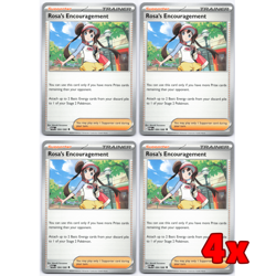 Pokemon TCG 4x Rosa's Encouragement 084/088 Perfect Order Playset NM - Image 1