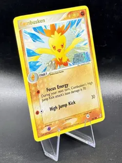 Combusken 16/100 Stamped Pokemon EX Crystal Guardians Vintage Reverse Holo LP/MP - Image 1