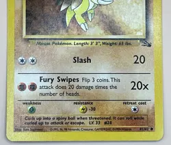 Sandslash 41/62 – WOTC Fossil Set Unlimited - LP - Vintage 1999 Pokemon TCG - Image 5