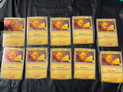 Lot Of 10 - Pikachu 51/162 Stamped 2026 Pokemon Day 30th Anniversary Promo TCG - Image 1