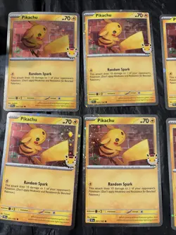 Lot Of 10 - Pikachu 51/162 Stamped 2026 Pokemon Day 30th Anniversary Promo TCG - Image 2