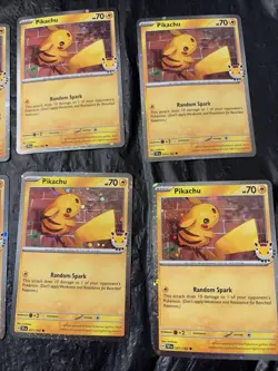 Lot Of 10 - Pikachu 51/162 Stamped 2026 Pokemon Day 30th Anniversary Promo TCG - Image 5