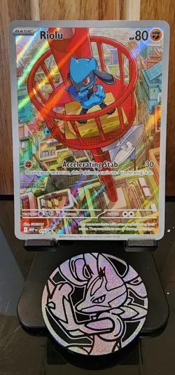 Pokemon Riolu 010 Me: Mega Evolution Promo Full Art Holo Basic HP80 2025 - Image 1