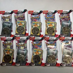 Pokemon Scarlet & Violet Obsidian Flames Checklane Blister Pack Lot Of 10 Bag 2 820650853319 - Image 1