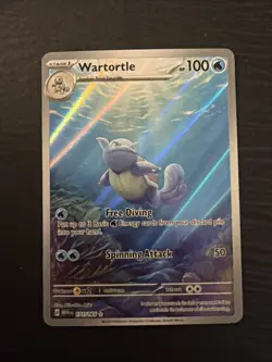 Pokemon Wartortle Illustration Rare Holo 100 HP Sv: Scarlet Violet 151 171/165 - Image 1