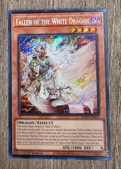 Yu-Gi-Oh! "FALLEN OF THE WHITE DRAGON" BPRO-EN024 1st Edition, Secret Rare NM - Image 1