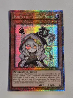 Astellar of the White Forest RA05-EN100 Starlight Rare Stamped Yugioh Alt Art - Image 1