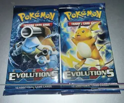 Pokemon XY Evolutions Booster Trading Card Game Lot Of 2 Brand 820650801556 - Image 1