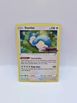 Pokemon TCG Snorlax Stamped Promo Vivid Voltage Cosmos Holo Card 131/185 2020 - Image 2