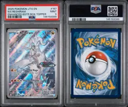 Pokemon TCG N's Reshiram Stamped Illustration Rare Promo Card 167/159 PSA 9 - Image 3