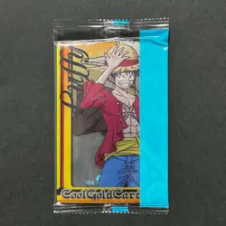 S4966 Monkey D Luffy Japanese One Piece Morinaga Clear Card Sealed F08 - Image 1