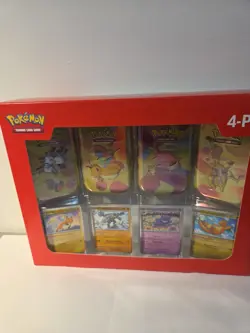 (2) Brand New Pokemon 4 Mini Tins 4 Promo Cards Bundle 151 Sam's Club Bundle TCG - Image 2