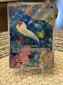 Wiglett 206/198 SV Scarlet & Violet Base Set Illustration Rare Pokemon Card - NM - Image 1