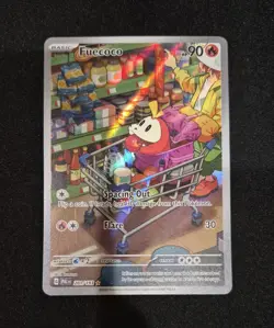 Pokemon TCG Fuecoco Scarlet & Violet Full Art Black Star Holo Card 201/193 NM - Image 1