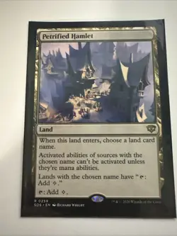 Petrified Hamlet *Rare* Magic MtG x1 Secrets of Strixhaven - Image 1