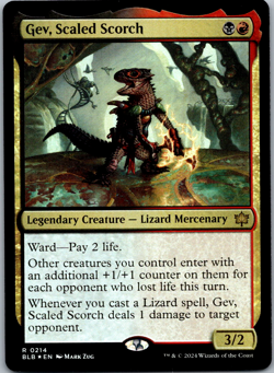 Gev, Scaled Scorch Bloomburrow NM Foil - Image 1