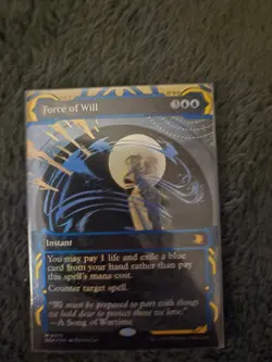 Force of Will (Borderless) Secrets of Strixhaven Magic The Gathering - Image 1