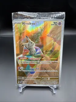 SEALED Pokemon Mimikyu SVP 075 Paldean Fates Black Star Promo - Image 1