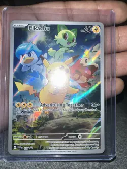 Pokemon TCG SV: Scarlet & Violet Promo Cards #027 Pikachu NM - Image 1