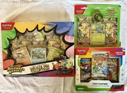 Pokemon Ascended Heroes First Partners Set & 2 Pack Coin Hanger NEW Sealed - Image 1