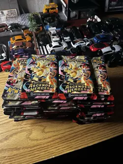 Pokemon TCG Mega Evolution Ascended Hero’s Booster Pack Factory Sealed Lot of 62 - Image 1