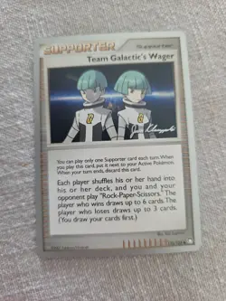Pokemon TCG Team Galactic's Wager World Championship 2008 Singles Rare - Image 1