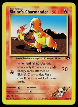 Pokemon Card - Blaine's Charmander Gym Challenge 60/132 Common - Image 1