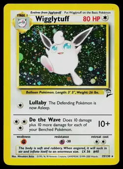 Pokemon Card - Wigglytuff Base Set 2 19/130 Holo Rare - Image 1