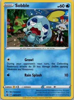 Sobble SWSH073 Promo SWSH Black Star Pokemon NM - Image 1