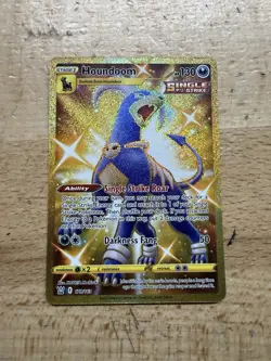 Pokemon TCG Houndoom 179/163 Holo Secret Rare Near Mint NM - Image 1