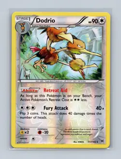 Dodrio 117/162 Rare BREAKthrough Pokemon Reverse Holo Lightly Played - Image 1