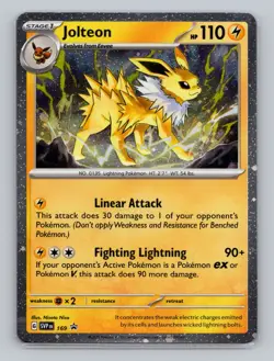 Jolteon 169 Black Star Promo Cosmos Holo Prismatic Evolutions Pokemon - Image 1