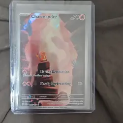 Pokemon Charmander 168/165 Scarlet & Violet 151 Illustration Rare Holo 2023 - Image 2