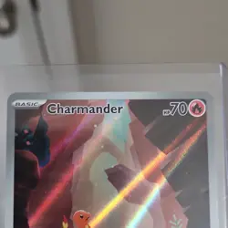 Pokemon Charmander 168/165 Scarlet & Violet 151 Illustration Rare Holo 2023 - Image 4